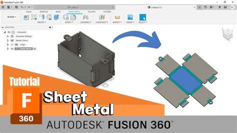 sheet metal in fusion 360|fusion 360 sheet metal design.